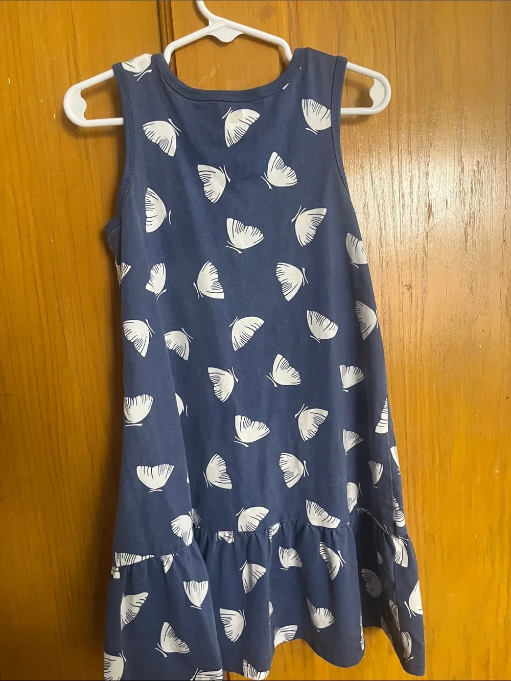 Tea Collection Girls Navy Blue Floral Print Sleeveless Dress size 6